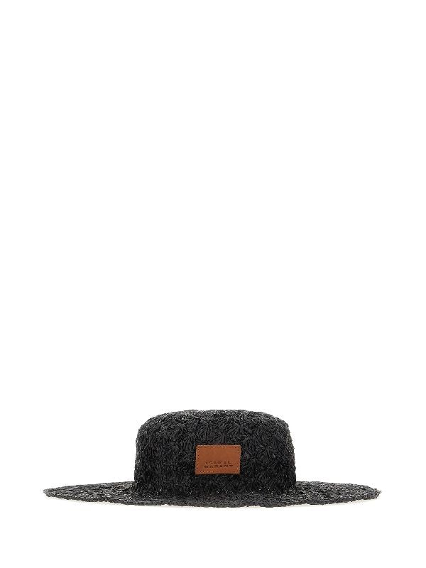 Logo Patch Raffia Fedora