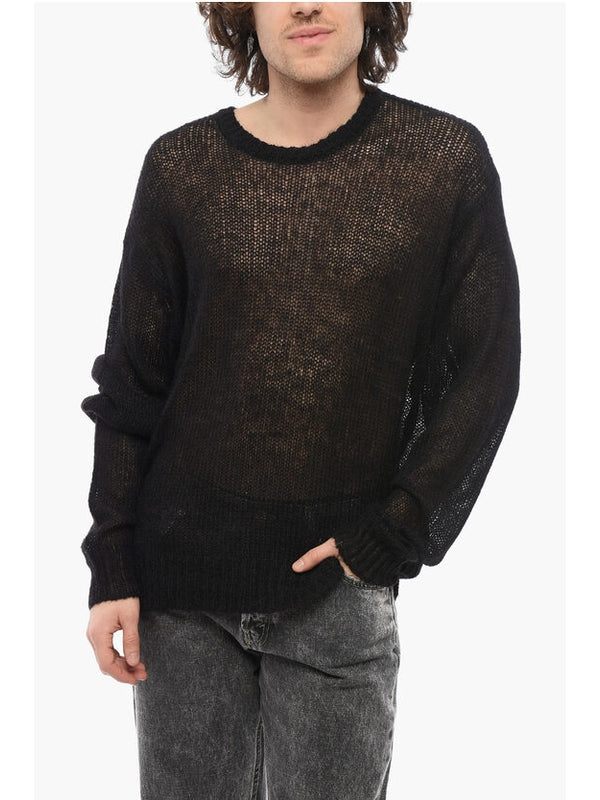 Semi Sheer Crewneck Knit
