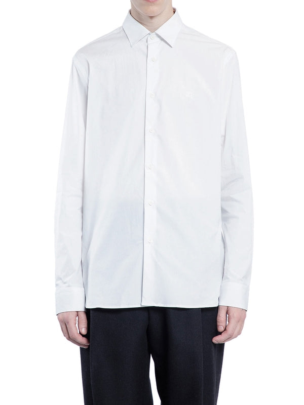 White Cotton Longsleeve Shirt