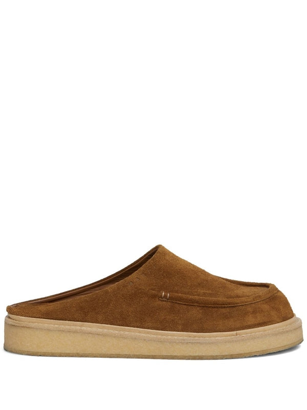 Logo Suede Mule Bluffer