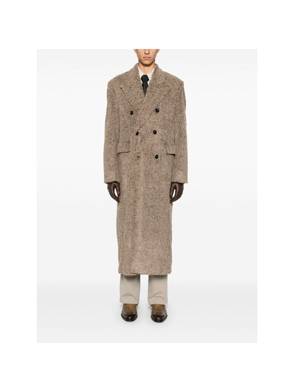 Larry Fluffy Double Wool Coat