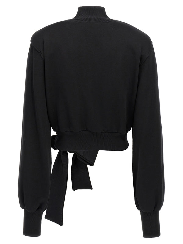 Tie Detail
  High Neck Sweatshirt