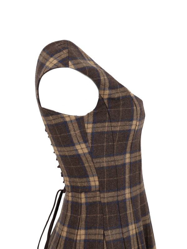 Leila Tartan Check Dress