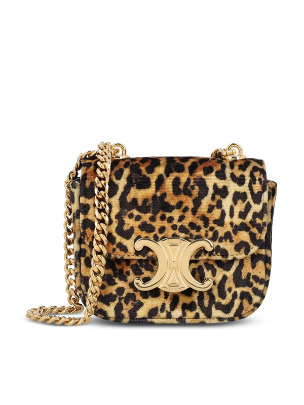 Victoire Triomphe Leopard Small Shoulder
  Bag