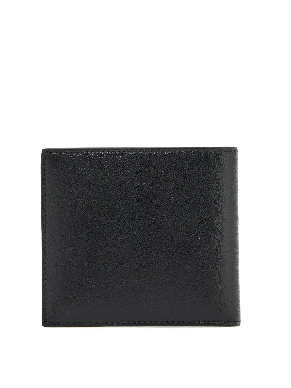 V Logo Leather Bifold Wallet - Jente