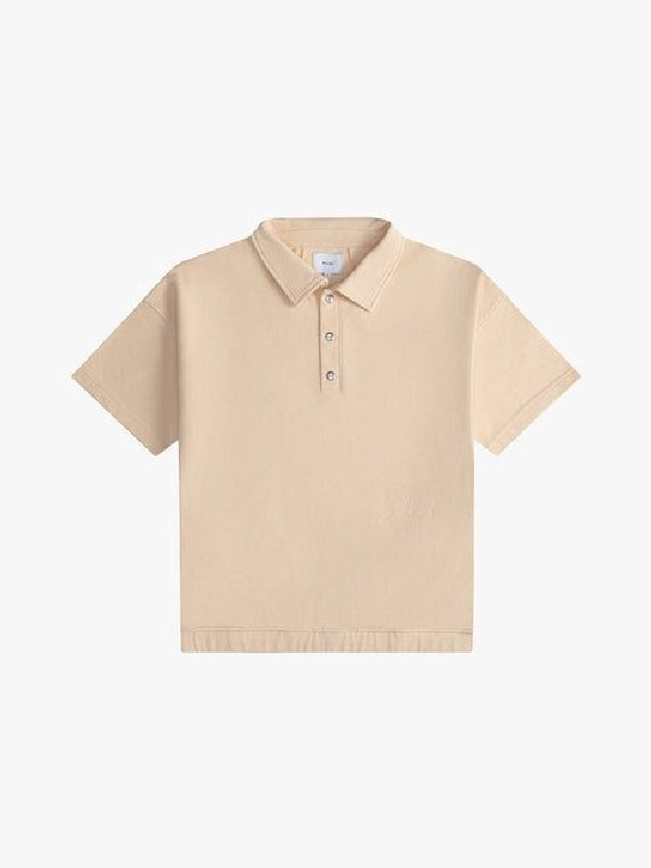 Snap Button Piqué Polo Shirt