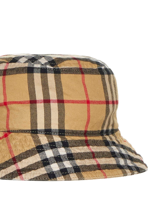 Vintage Check Cotton Bucket
  Hat