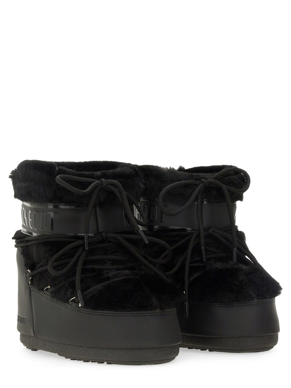 Moon Boot Black Lace-Up Boots