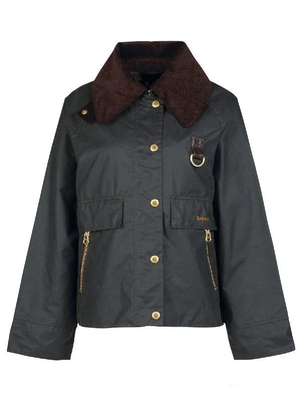 Logo Detail Cotton Wax Jacket