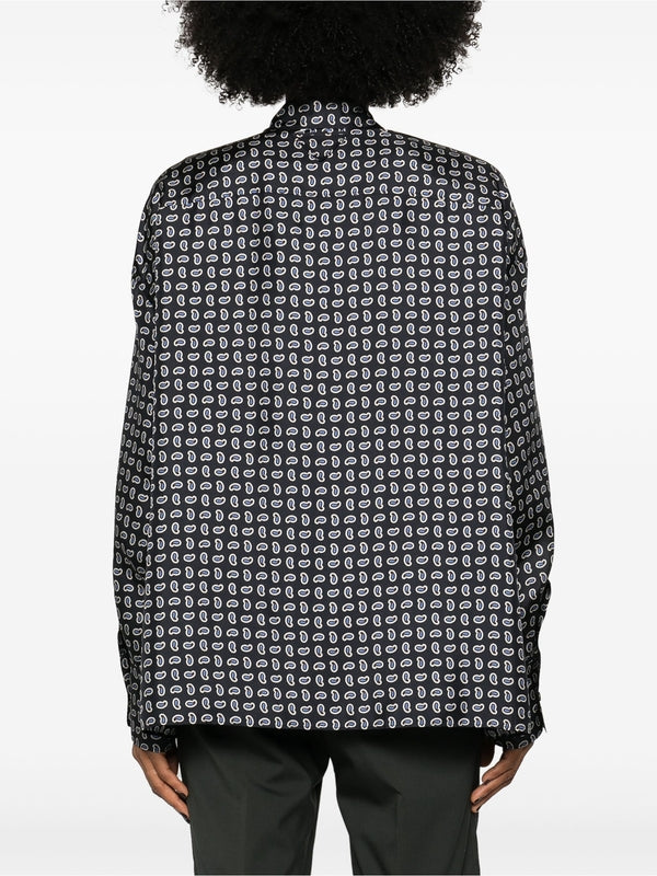 Allover Printed Silk Shirt