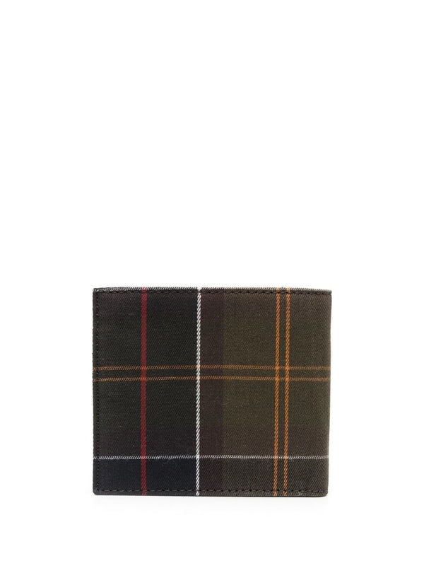 Barbour Green Checked Wallets