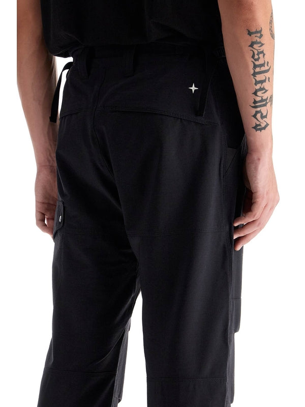 Back Logo Embroidery Wool Blend Pants