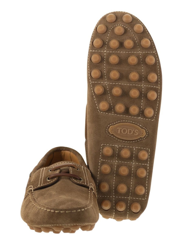 Gommino Bubble Suede Boat Shoes