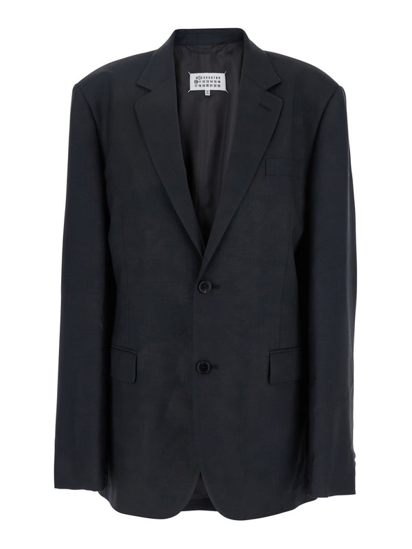 Single Mohair Wool Tailored Jacket