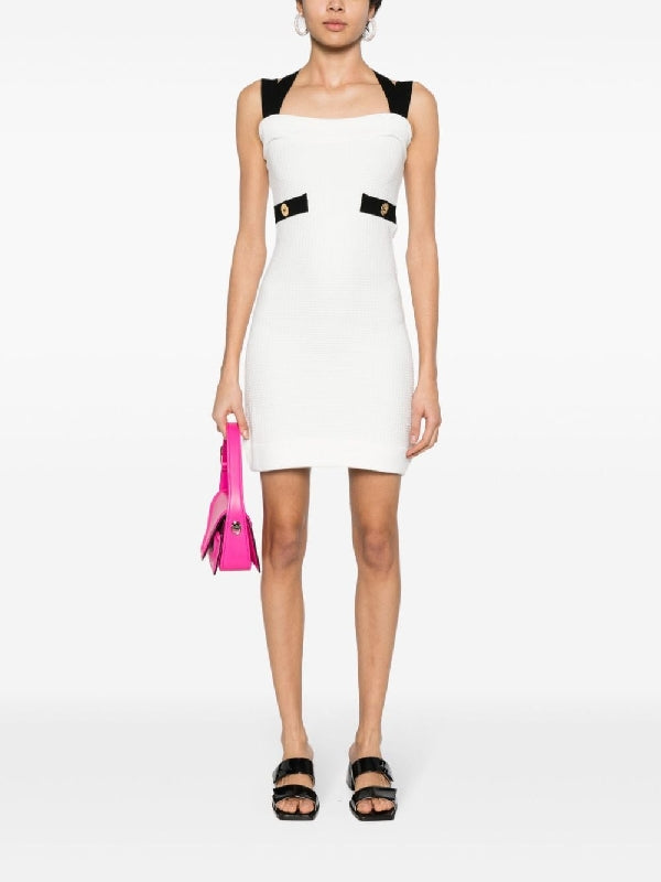 Double Strap Knit Mini Dress