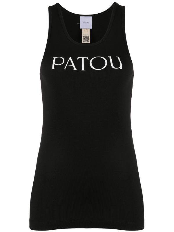 PATOU - Logo Printed Cotton Tank Top - Jente