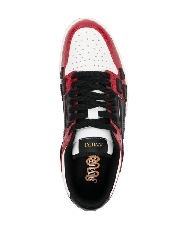 スケルレザーロートップスニーカー