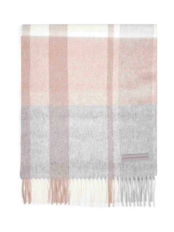 Z Zegna Pink Wool Mufflers