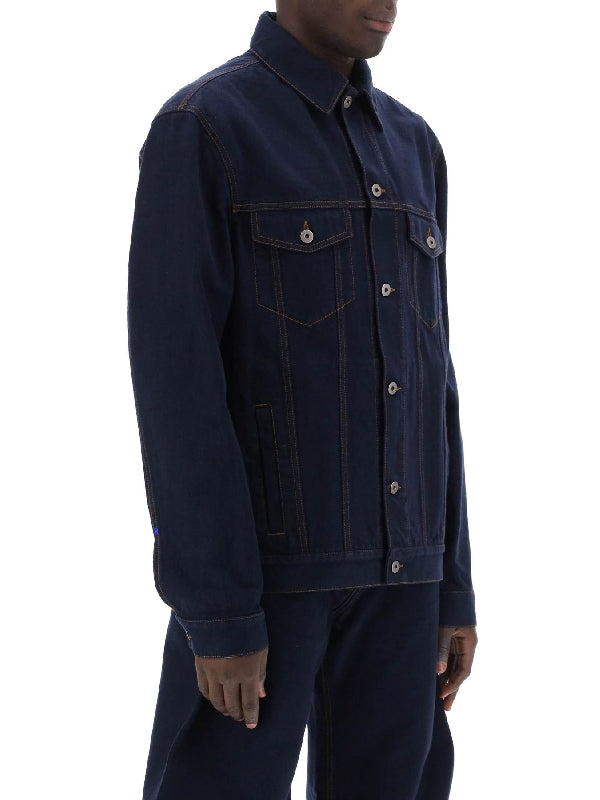 Back Logo Patch Denim Jacket - Jente