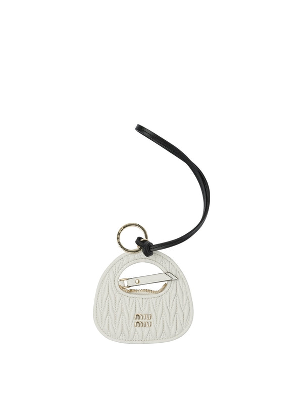 Miu Miu White Keychain