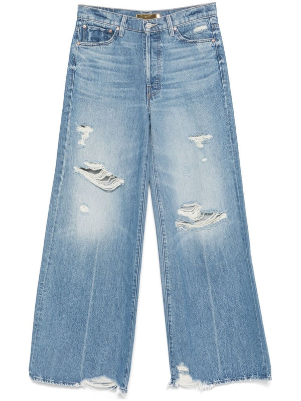 Distress Washing Denim Pants