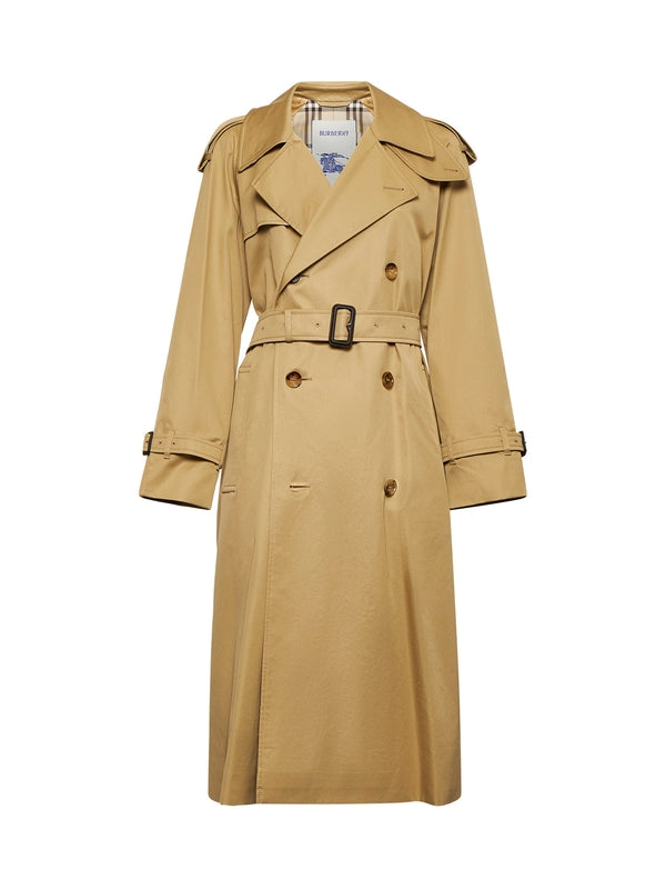 Beige Cotton Trench Coat