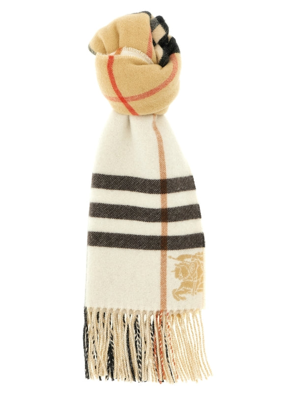 Burberry Ivory Wool Mufflers