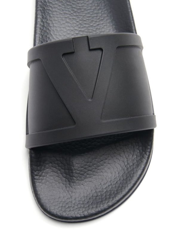 Valentino Black Slides