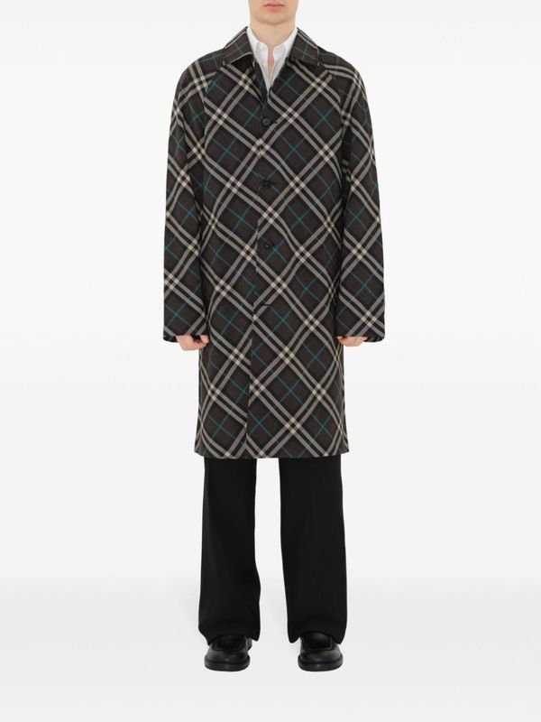 Check Print Coat - Jente