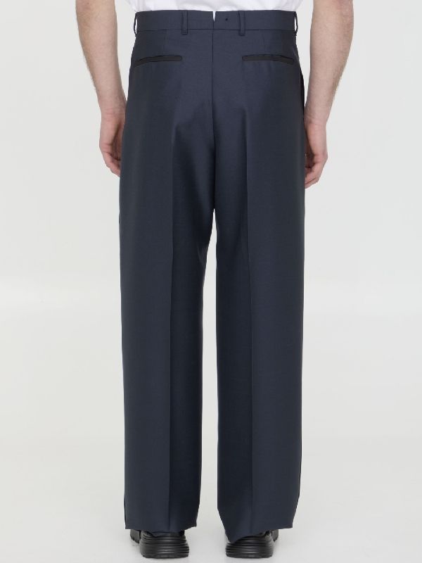 Wool Mohair Twill Pants