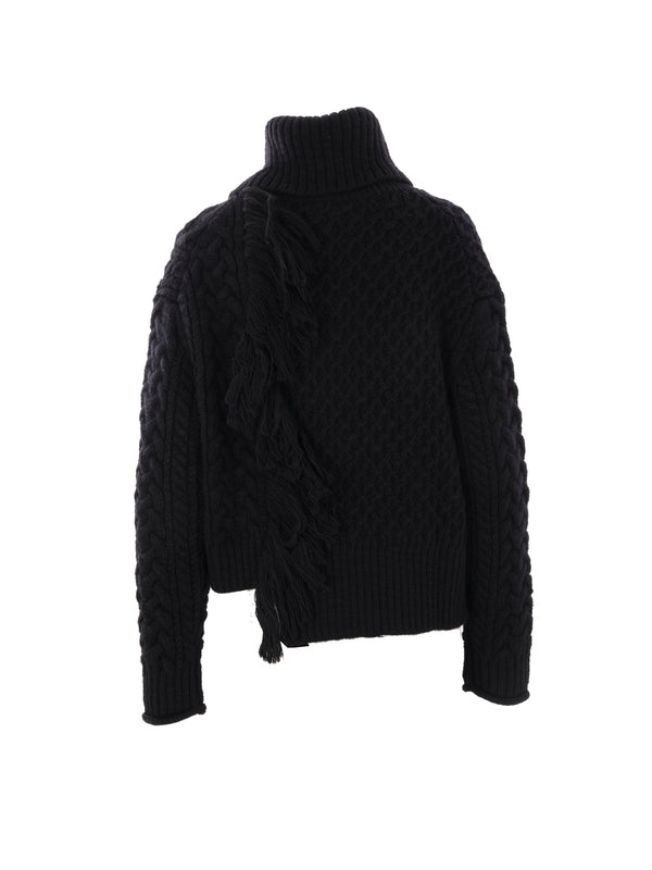 Y'S Sweaters Black Knitted - jentestore_global