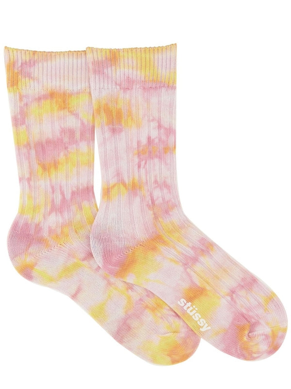 Logo Detail Tie-dye Socks