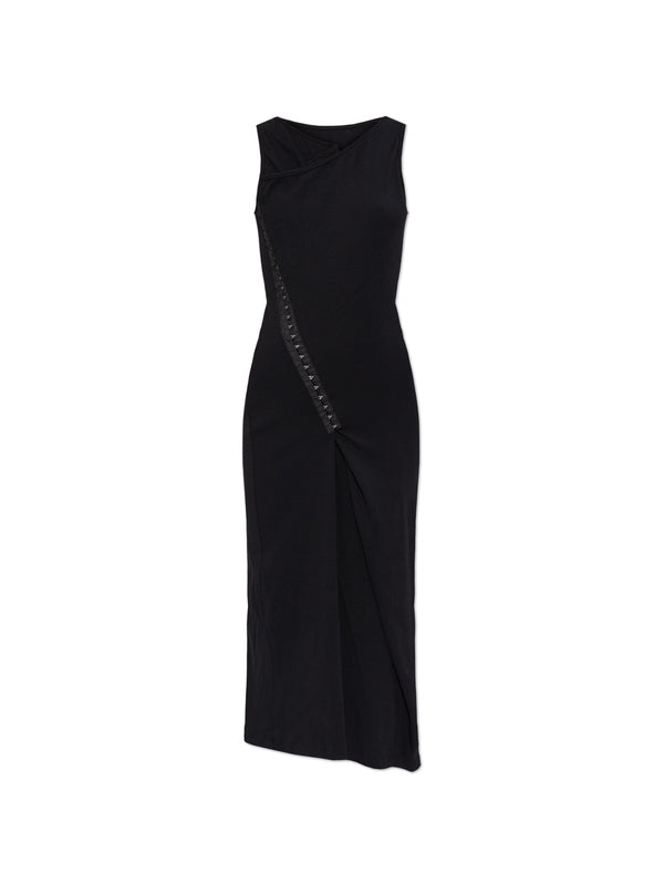 Asymmetric Hook Sleeveless Dress