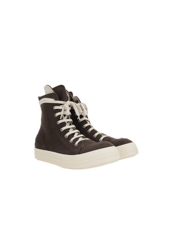 Rick Owens Drkshdw Brown High Top Sneakers