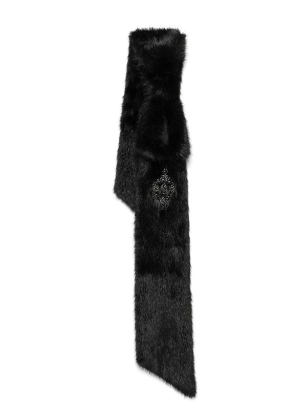 Fake Fur Bow Scarf