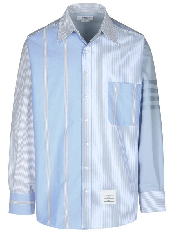 4-Bar Stripe Cotton Shirt