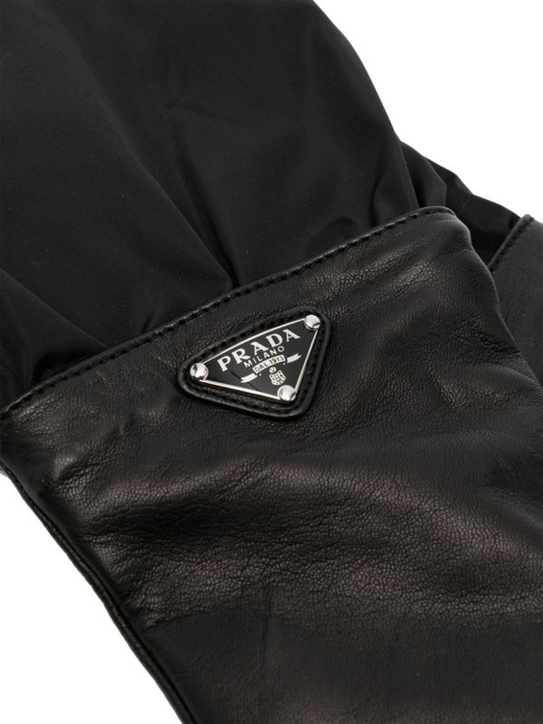 Triangle Logo Lambskin Gloves