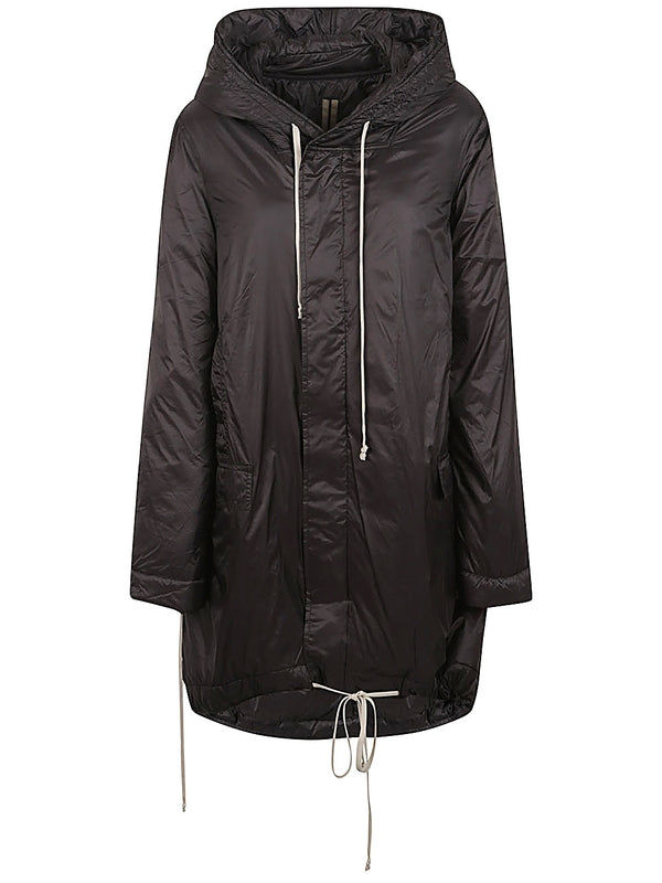 Drawstring Hooded Parka