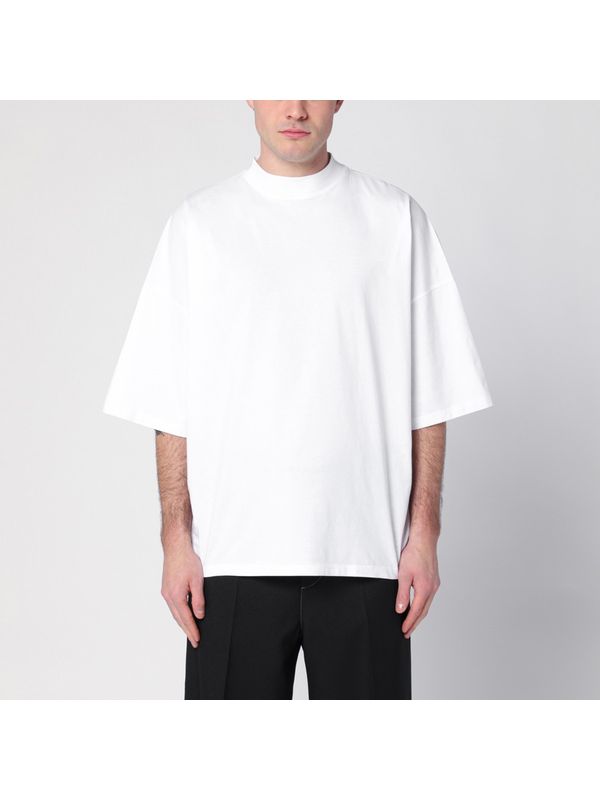 Wide Cotton Short-sleeve T-shirt