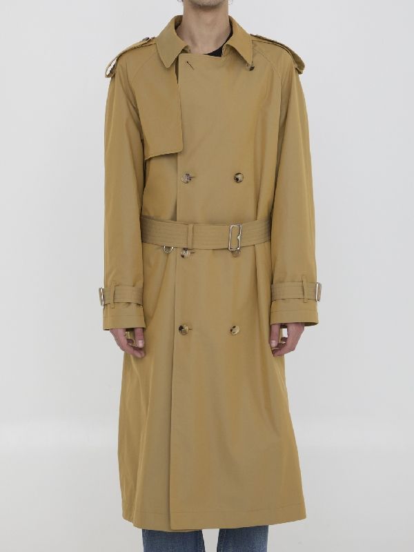 Cotton Long Trench Coat