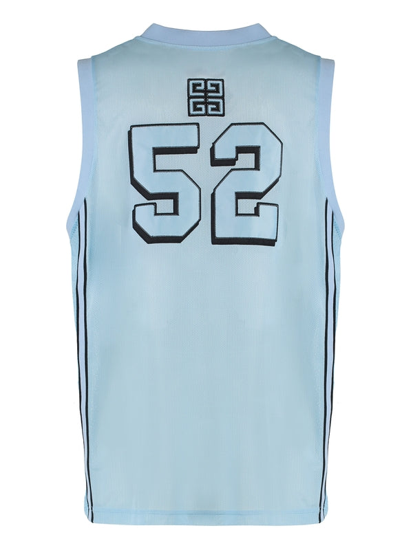 4G Logo V-Neck Sleeveless Top