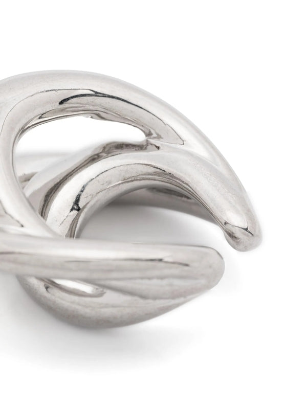 Triptych Silver-Tone Ear Cuff