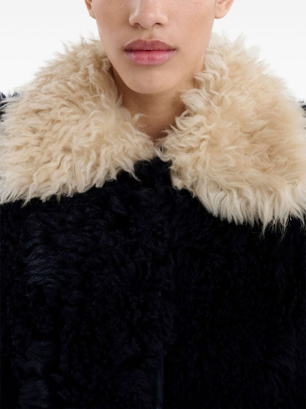 Color Block Shearling Jacket