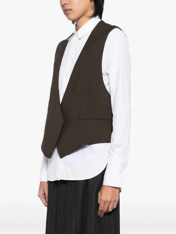 V-neck Wool Vest