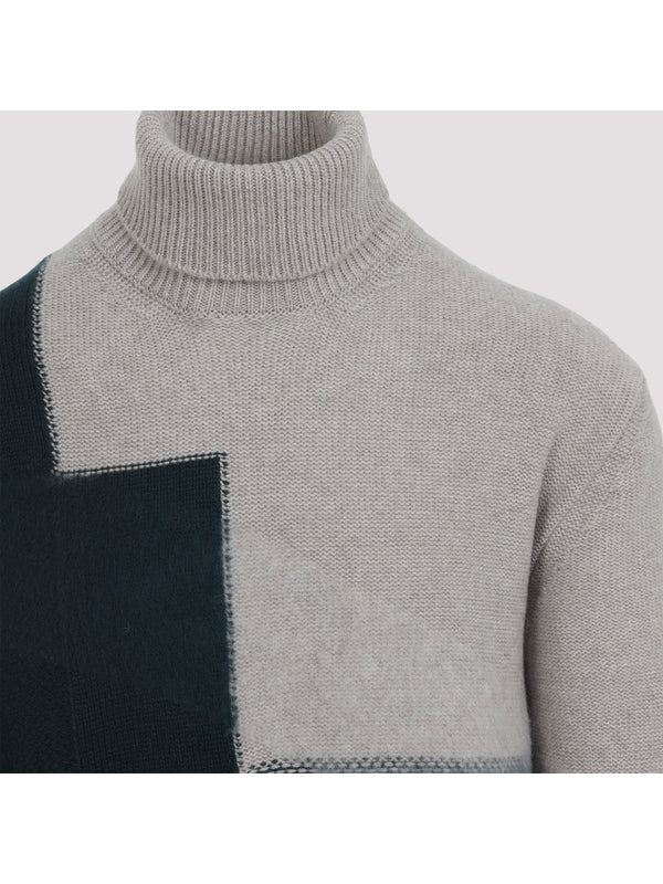 Z Zegna Green Knitted