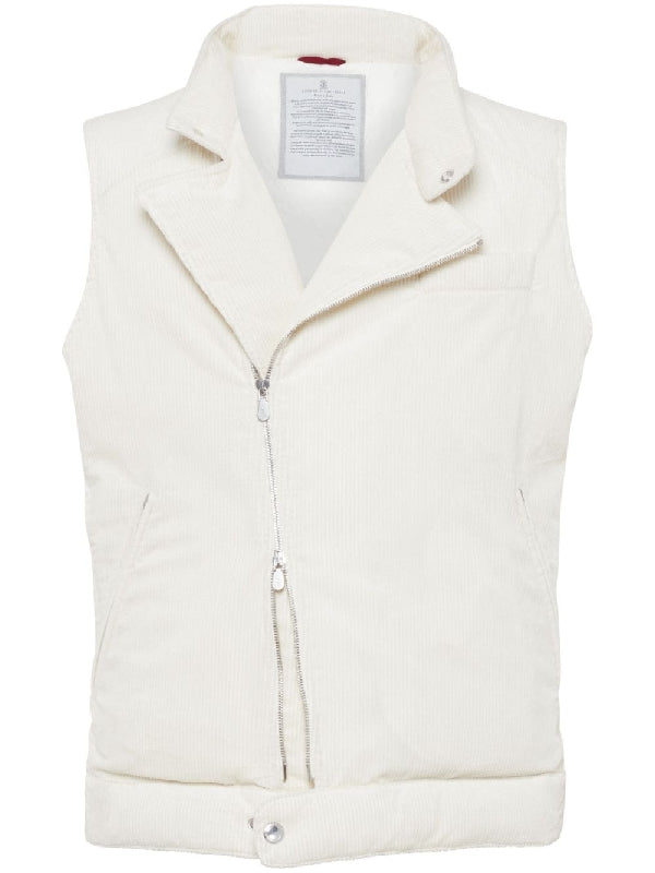 Corduroy Zip Vest