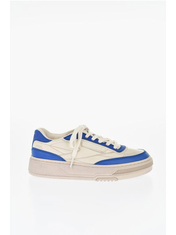Reebok Blue Beige Low Top Sneakers