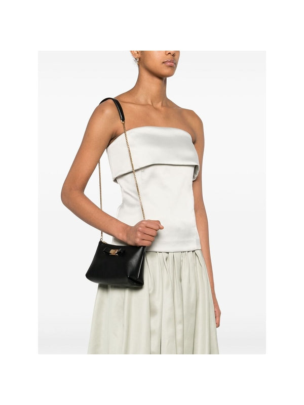 Bara Bow Detail Leather
  Crossbody Bag