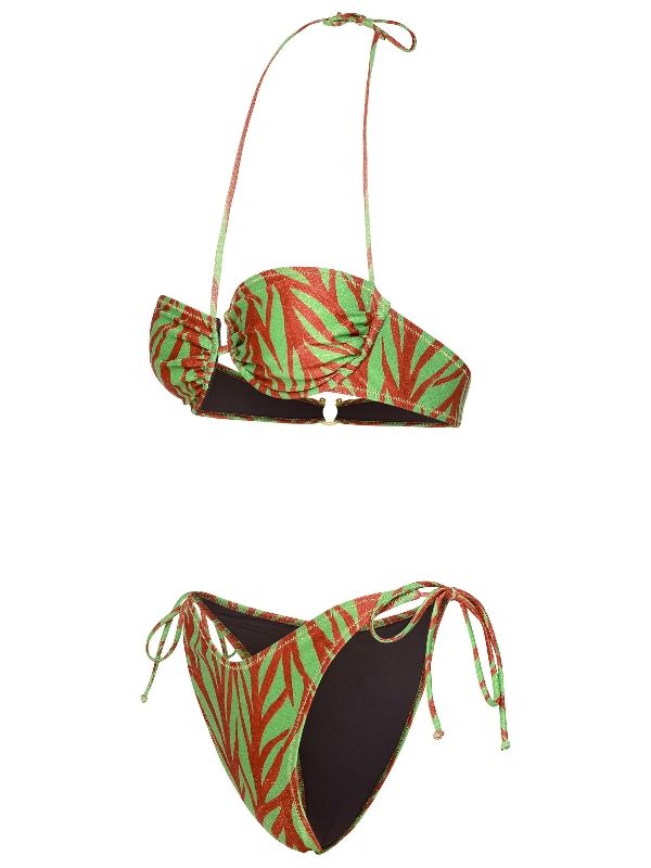 Penny Pattern Printed Bikini Set