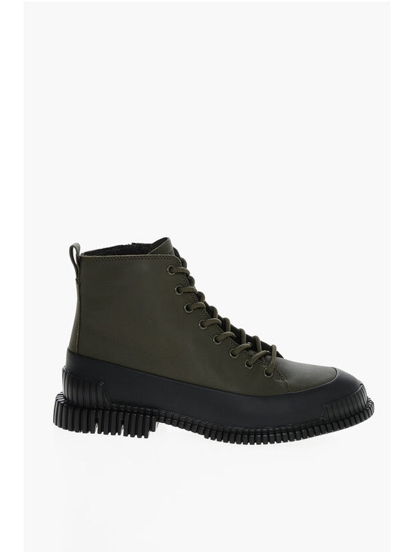 Camper Green Lace-Up Boots
